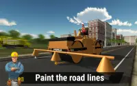 La ciudad construcción de carreteras Simulador 3D Screen Shot 3