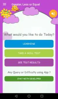 Greater, Less, Equal Learning(Математическая игра) Screen Shot 0