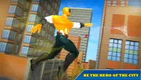 US Captain Hero: Miami rope hero rescue city games Screen Shot 3