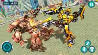 Flying Superhero Car Robot Transform Wars Games Screen Shot 5