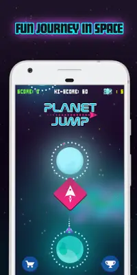 Planet Jump - Spaceship Arcade Game Screen Shot 4