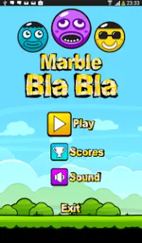 Funny Games : Marble Bla Bla Screen Shot 0