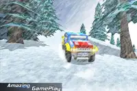 4x4 Winter Schnee Auto Rallye Rennen Screen Shot 4