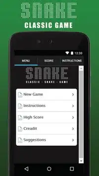 Classic Snake Game Screen Shot 0