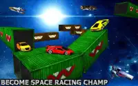 carrera de pista de espacio de coche imposible Screen Shot 3