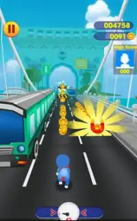 Subway doraemon Runner: 3D doramon, doremon Game Screen Shot 5