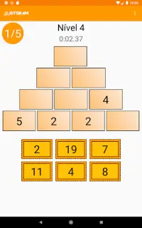 Pirâmides de números -  Jogo de matemática Screen Shot 15
