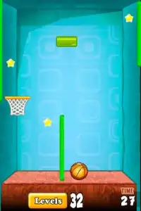 pull the ball - Obstacle free throw basket Screen Shot 4