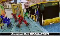 Robot Bus game - Robot Passenger Bus Simulator Screen Shot 1