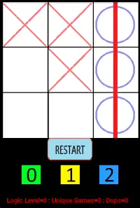 Tic Tac Toe Learns(True AI) Screen Shot 2