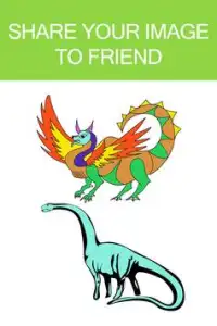 Dragon& Dinosaur Coloring Book Screen Shot 2