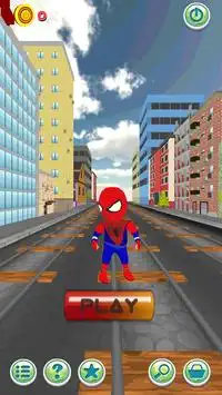 Subway spiderman run Screen Shot 0
