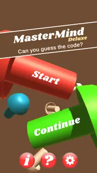 Mastermind deluxe - Bulls and cows - Code Breaker Screen Shot 0