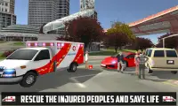 รถพยาบาลเกมขับรถ Sim3D Screen Shot 1