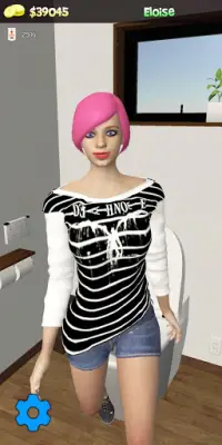 My Virtual Girl at home Pocket Girlfriend Shara 3D Screen Shot 3