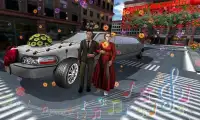 ليموزين سيارات الزفاف 3D سيم Screen Shot 1