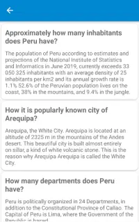 Peru Quiz Screen Shot 4