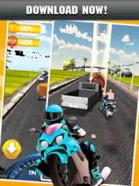 Велосипед Highway Moto Bike 3D Rider Screen Shot 9