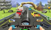 पागल मोटो बाइक सवार - भारी ट्रैफिक बाइक रेसिंग Screen Shot 0