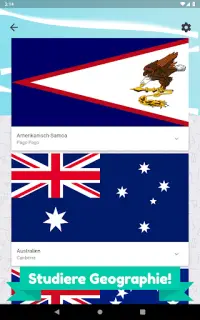 Ozeanien und Australien Quiz - Länder und Flaggen Screen Shot 14