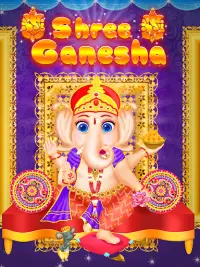 Shree Ganesha - Trò chơi đền thờ Screen Shot 0