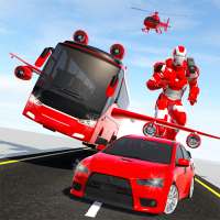US Car Robot Bus Transform : Helicopter Robot Game