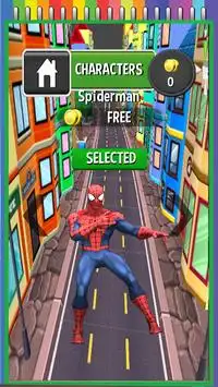 Subway Spider Super Run Screen Shot 1