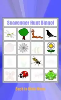 Scavenger Hunt Bingo! Screen Shot 2