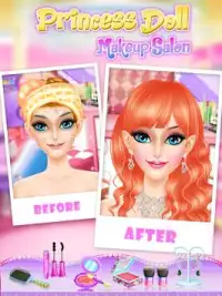 Принцесса кукла макияж салон Screen Shot 2
