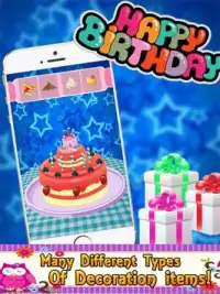 Free Birthday Cake Maker Screen Shot 1