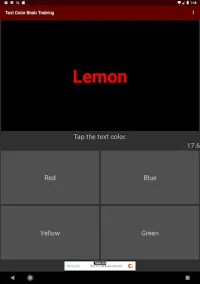 Text Color Brain training Screen Shot 18