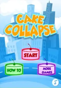 Cake Collapse Tower FREE - Build, Stack & Make Screen Shot 0