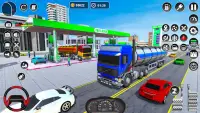Oil Tanker Truck Games 2023 3D Screen Shot 0