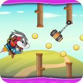 Flapy Bugs Bunny looney with Jetpack