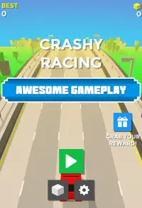 Blocky Car Racing : Traffic Racer 3D Screen Shot 0