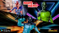 Flying Super Rope Hero 3D - Miami Crime Fighting Screen Shot 3