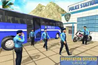 moderno policía autobús 3d: policía juego Screen Shot 5