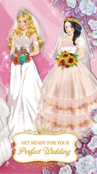 Dream wedding – Makeup & dress up games for girls Screen Shot 1