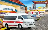 Ambulance Car Washing:Best Car Parking Game Screen Shot 3