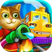 Train On Fire - Kids Games!