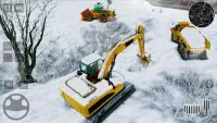 Heavy Excavator Snow Plow Sim Screen Shot 4
