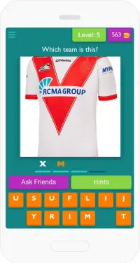 Guess the  Rugby league club Screen Shot 0