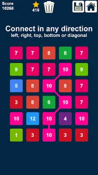 Connect n Clear Numbers: Match 3 Numbers Game Screen Shot 1
