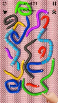 Tangled Snakes Puzzle Game Screen Shot 21