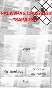 Palavras cruzadas "Sapador" Screen Shot 2