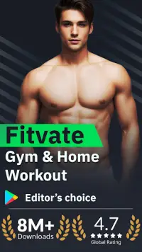 Fitvate - Gym & Home Workout Screen Shot 0