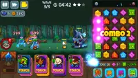 Puzzle & Defense: Match 3 Battle Screen Shot 2