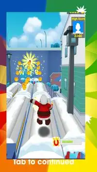 Christmas Santa Snow Subway Screen Shot 2