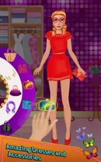 Rainbow Princess Makeup Salon Dress Up: Girls Game Screen Shot 2