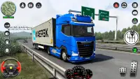Euro Cargo Truck Driving Game Screen Shot 1